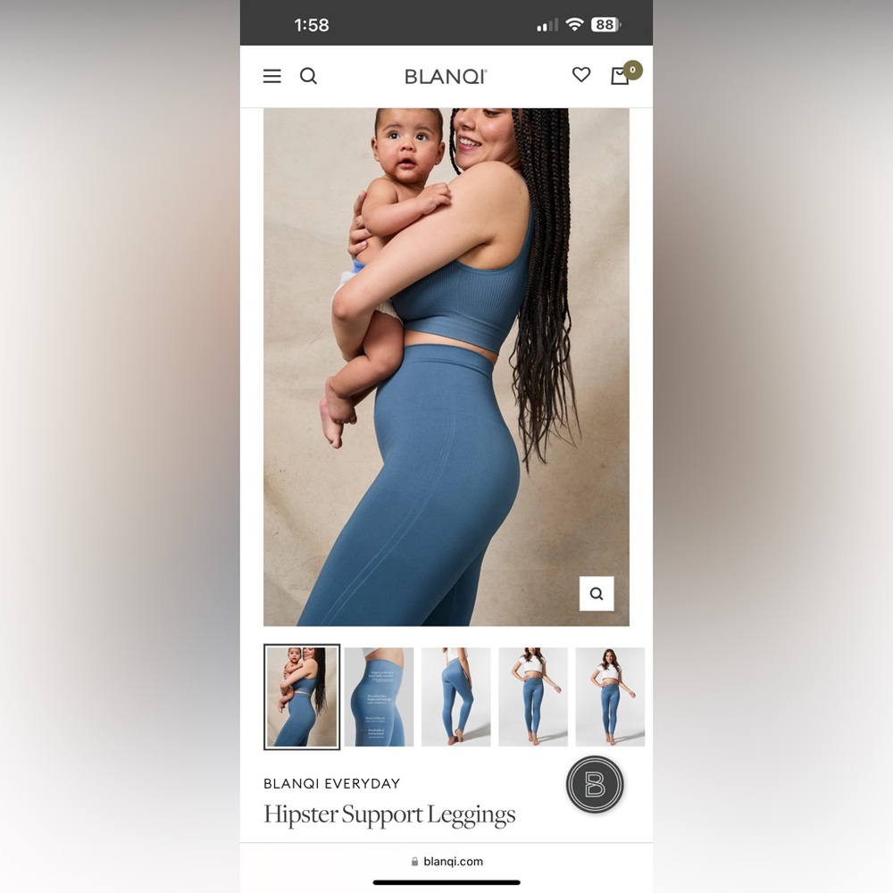 Blanqi Hipster Support Leggings - M